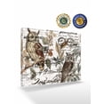 thumbnail image 2 of Country Owl Wall Art for Living Room,Canvas Picture Wall Decor for Bathroom Bedroom,Farmhouse Sping Floral Botanical Postmark Painting Artwork for Office Kitchen Hallway Dining Room Decor 12"x16", 2 of 8