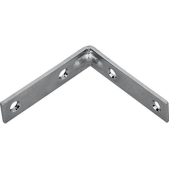 ProSource CB-B03-C4PS Corner Brace, 3 in L x 3/4 in W, Steel, Zinc Plated