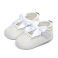 thumbnail image 2 of JAHH Baby Spring Summer and Autumn Shiny Shoes Bow Baby Shoes Soft Bottom Non Slip Single Shoes for Toddler/Little Kid/Big Kid(6-12 Months,White), 2 of 7