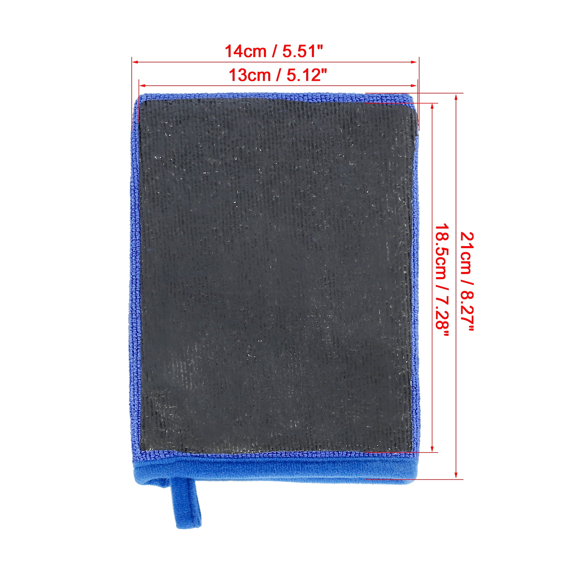Unique Bargains Automotive Clay Mitt Glove Detailing Wash Mitt 8.3x5.5in (Blue)