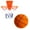 Orange-OR-home supplies, variant on ABPWLY Toys Mute Ball Indoor Childrens Silent Basketball Sponge Sports Toy 21x21x21cm with Hoop Frame for Kid Toddler Play Room Kids Toys