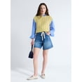 thumbnail image 2 of Free Assembly Women's Scalloped Cable Knit Cotton Vest, Sizes XS-XXL, 2 of 5