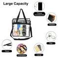 thumbnail image 5 of QLFSCXG Home Decor Clear Tote Bag Stadium Approved Clear Bags for Women Large Clear Tote Bag for Concerts Sports Events Festivals, 5 of 9