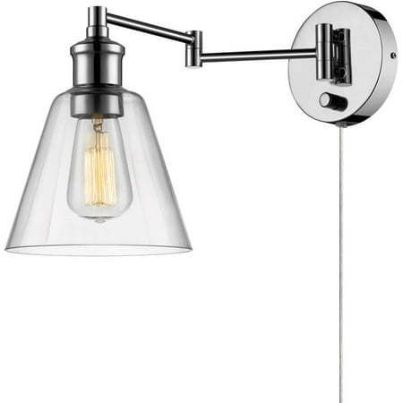 

Single Light Wall Sconce Oil Rubbed Bronze Antique Bronze Trim Clear Glass Shade 64932 Bulb Not Included