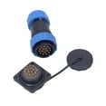 thumbnail image 2 of Domqga M28x1.5mm Thread Aviation Plug Socket 10A Square 4 Hole Instrumentation Connector, 2 of 7