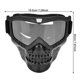 thumbnail image 2 of Gafas para casco de motocicleta, máscara para motocicleta con gafas de protección UV, gafas para montar para deportes al aire libre (transparente), 2 of 5