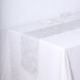 thumbnail image 5 of BalsaCircle 12x108 in Silver Metallic Tinsel Polyester Table Runner Wedding Party Events Decorations Supplies, 5 of 8