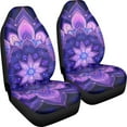 thumbnail image 3 of Binienty Abstract Boho Car Seat Covers Mandala Floral Automotive Front Seat Covers Set of 2 Pack for SUV Truck Van Car Interior Accessories, 3 of 8
