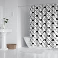 thumbnail image 2 of White Butterfly Black Pattern Shower Curtain 84"x72" ,Bathroom Decorative Shower Curtains Set with 12 Hooks,Modern Waterproof Washable Shower Curtain, 2 of 6