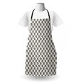 thumbnail image 3 of Cartoon Apron, Xray Part of an Abstract Skeleton Image in Repetitive Grunge Pattern, Unisex Kitchen Bib with Adjustable Neck for Cooking Gardening, Adult Size, Ivory and Charcoal Grey, by Ambesonne, 3 of 4