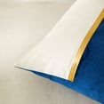 thumbnail image 4 of Paquete de 4 Fundas de almohada decorativas JINMJMXG azules 18x18 pulgadas, 4 of 5