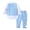 Blue, variant on iEFiEL Baby Toddlers Boys Gentleman Suit Outfit Pageant Party Long Sleeve Shirt Vest Pants Set