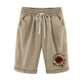 thumbnail image 1 of Mujeres Pantalones Cortos Casual Estampado Elástico de la Cintura Medio Pantalones Cortos, Casual con Bolsillos para el Uso Diario, 1 of 6