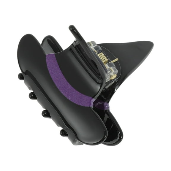 Unique Bargains 1Pc Claw Clip Cute Halloween Witch Hat Design Hair Clip Black