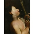 thumbnail image 3 of Giuseppe Maria Crespi 15x18 Black Modern Framed Museum Art Print Titled - The Young John the Baptist, 3 of 5