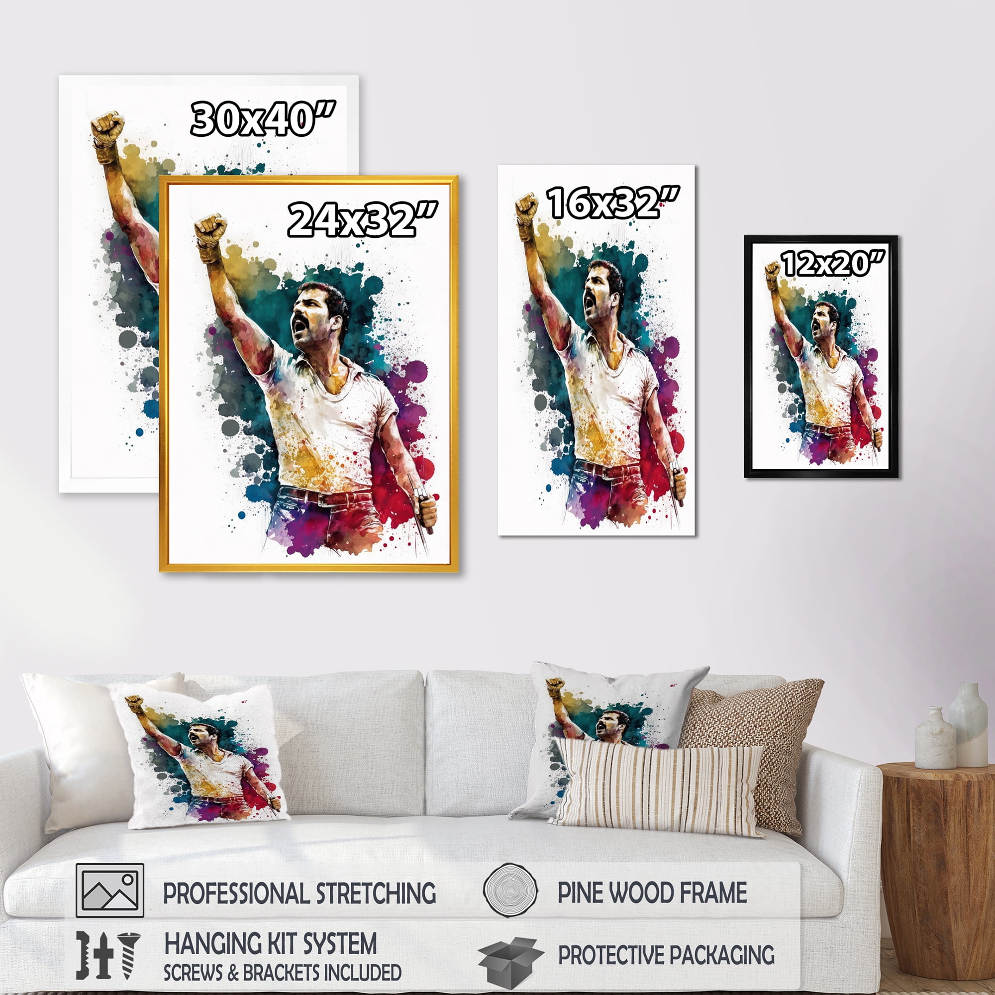 Designart Man On Stage II Canvas Wall Art