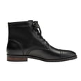 thumbnail image 2 of Santimon Men Genuine Leather Dress Boots Classic Casual Ankle Boots Black 8 US, 2 of 7