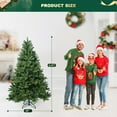 thumbnail image 2 of Soilhill 6.5ft Artificial Christmas Tree PVC/PE Unlit Full Xmas Tree for Home Office Party Decoration with 1283 Branch Tips, Premium Hinged Structure and Easy Assembly, 2 of 7
