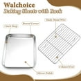 thumbnail image 5 of Walchoice Baking Sheet with Rack Set, Stainless Steel Large Cookie Sheets with Cooling Racks, Include 4 Pans & 4 Racks, 5 of 6