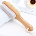thumbnail image 2 of Injueey Cepillo para masaje de pies, masajeador de pedicura Manual de mano para relajación de piedras, baño de ducha, removedor de piel muerta, Juegos de accesorios de baño Injueey HA074703-00, 2 of 6