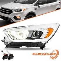 For 2017 2018 2019 Ford Escape Halogen with LED DRL Left Driver Headlight Lamp