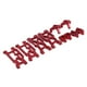 thumbnail image 2 of Juego de brazos oscilantes RC, repuesto de aleación de aluminio, brazos de suspensión delanteros y traseros, accesorios para coche RC 1/10, Rojo, 2 of 10