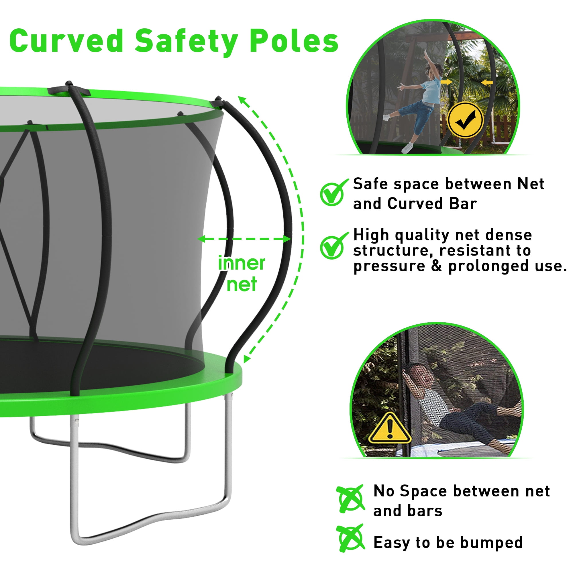 Jump Into Fun Trampoline, 12FT 10FT 14FT 16FT 1200LBS Trampoline for Adults and Kids, Trampoline with Enclosure, Basketball Hoop and Basketball, LED Light and More Gifts, Outdoor Pumpkin Trampoline
