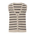 thumbnail image 4 of Spring Outfits for Women 2025!ChaoHeng Women Tank Tops Clearance 1.00 Plus Size Sleeveless Tops Women's Casual Loose Cardigan Button Striped V-Neck Sweater Tops, 4 of 7