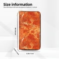 thumbnail image 2 of Leather Wallet 8 X 4.3 In Comfortable Light Waterproof And Durable Zipper Design Easy To Carry Orangered Marble_1, 2 of 8