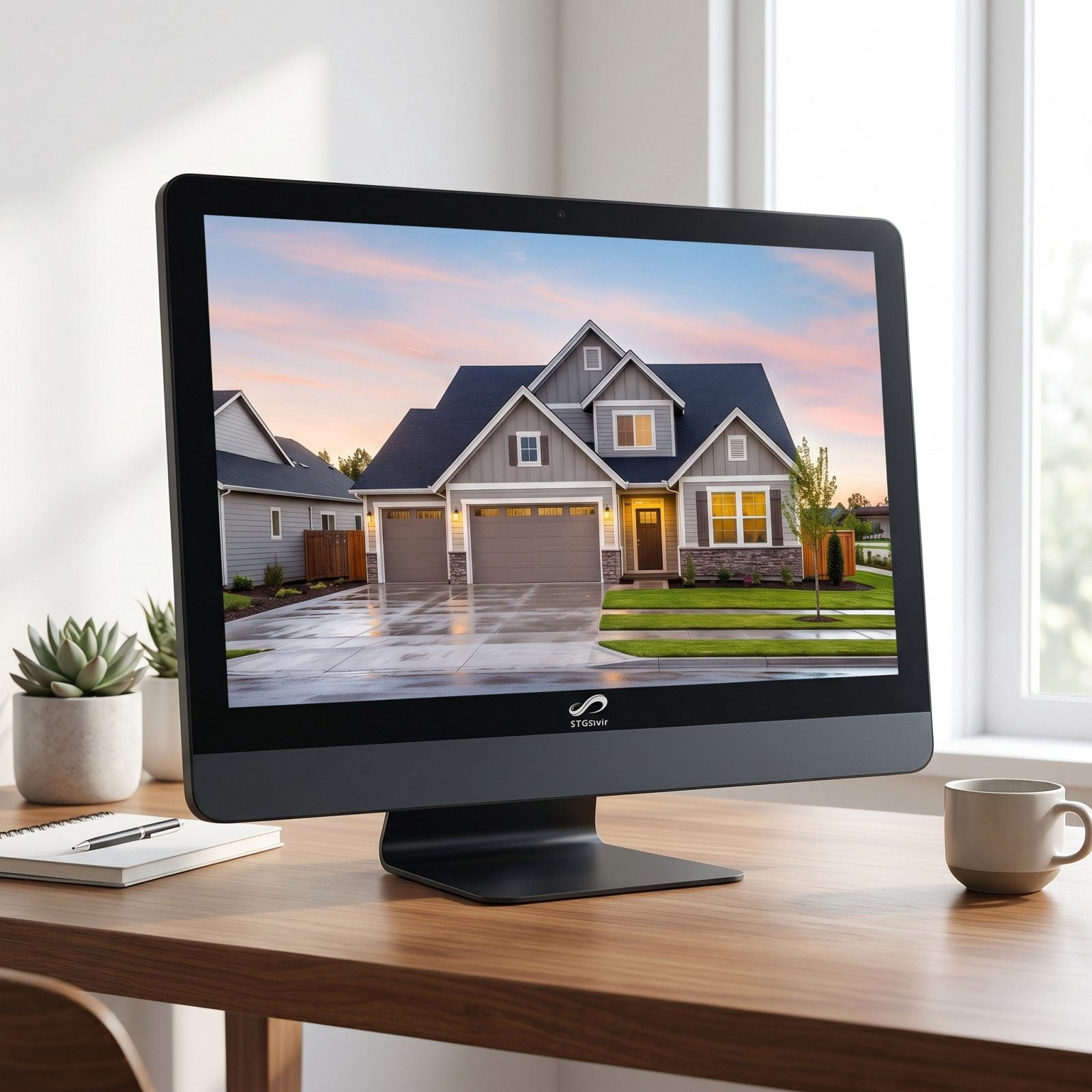 STGSivir All in One Desktop Computer, 22" FHD Display, Intel Core i7, 16G RAM, 512G SSD, WiFi 5, BT 5.0, Webcam, Win 11 Home