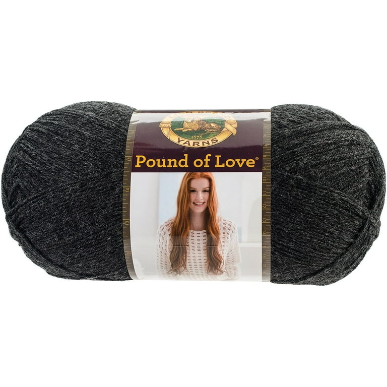 Lion Brand Pound of Love Baby Yarn - Charcoal