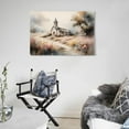 thumbnail image 5 of Christmas Christian Wall Art Country Church Watercolor Art Poster Bible Painting Art Poster Decorative Painting Canvas Wall Art Living Room Posters Bedroom Painting 12x18inch(30x45cm), 5 of 6