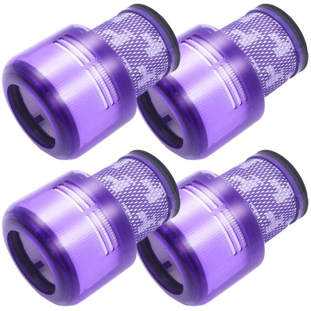 4 piezas de filtro de vidrio V11 de reemplazo compatible con HEPA con aspirador sin filtro Dyson Dyson V11, entrada por pareja V11 y animal V11, número de pieza 970013-02, lavable y reutilizable Ormromra WLJ-1975