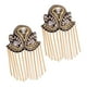 thumbnail image 1 of Charretera con flecos y borlas 2 uds Yuyangstore Broche de Diamantes de imitación de lujo Unisex Oro Hombrera de hombro, 1 of 7