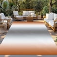 thumbnail image 3 of Fsddascl Orange Grey Outdoor Rug for Patio/Deck/Porch, Non-Slip Large Area Rug 5 x 8 Ft, Gray Farmhouse Modern Rustic Indoor Outdoor Rugs Washable Area Rugs, Reversible Camping Rug Carpet Runner, 3 of 5