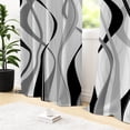 thumbnail image 2 of Tchckioa Abstract Lines Blackout Curtains,Room Darkening Grommet Drapes for Apartment,52x84,2 Panels, 2 of 6