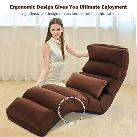 Giantex Folding Lazy Sofa Chair Stylish Couch Beds Lounge W Pillow Coffee Canada Giantex Folding Lazy Sofa Chair Stylish, Foldable Sofa Chair Malaysia