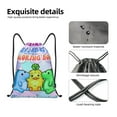 thumbnail image 4 of Pofeuu Moriah Elizabeth for Water-Resistant 210D Drawstring Bag Compact Foldable Design Gym Yoga Travel Essentials Lightweight Carryall-Medium, 4 of 6