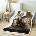 thumbnail image 3 of 3D Flying Dragon Blanket Animal Print Fuzzy Blanket Queen Teens Dragon Lovers Throw Blanket, 3 of 5