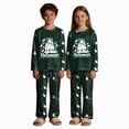 thumbnail image 5 of TOWED22 Kids Halloween Print Pajama Set, Long Sleeve Crew Neck Sleepwear with Pants, Soft Matching Family Holiday Outfit,14 Y, 5 of 7