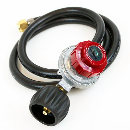 Lpg Regulator - 4.5 FT 20PSI Propane LPG Regulator & High Pressure Hose For BBQ Burner UL Listed, Sold on Walmart By I_S IMPORT Ship from US