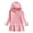 Pink, variant on mgoYE Girls Swim Cover Up UPF 50 Sun Protection Hoodie Long Sleeve Rash Guard Full Zip Quick Dry Beach Swimsuit Coverup(Black,9-10 Years)