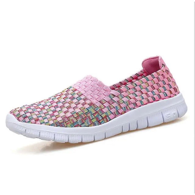 XIHAHA, zapatos tejidos, zapatillas de deporte para mujer, zapatos informales para mujer, nuevo estilo, zapatillas de deporte para mujer, zapatos transpirables para caminar y bailar, sandalias para ni