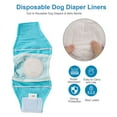 Gustave 30Pcs Disposable Dog Diaper Liners Booster Pads Super Absorbent Leakproof Pet Menstrual