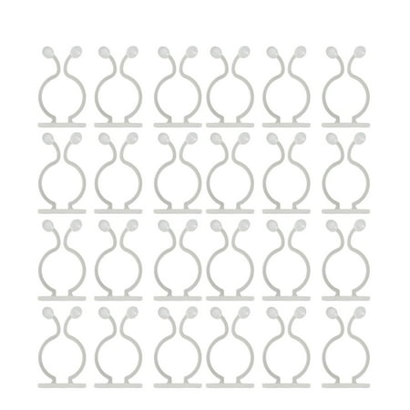 

50Pcs Vine Holder Self-adhesive No Punching Easy Installation Invisible Sticky Plants Support Plastic Wall Climbing Vine Clip Gardening Supplies