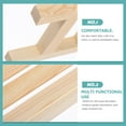 thumbnail image 3 of REOFLYUP 1Pcs Khaki Mini Bench Rectangular Chair Ornament 11.8x9.1x4.5in, 3 of 8