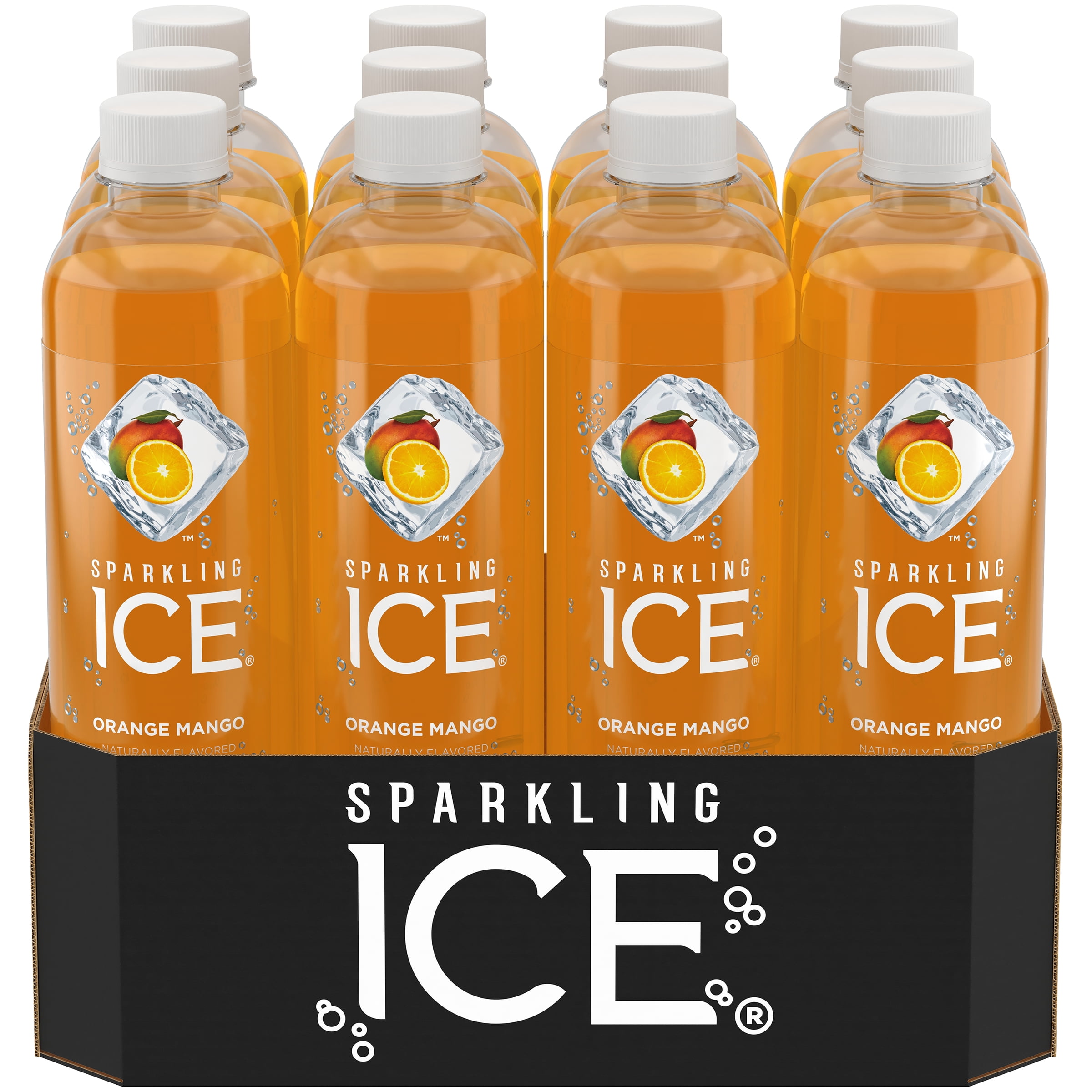 Sparkling Ice Naturally Flavored Sparkling Water, Orange Mango, 17 Fl