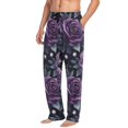 thumbnail image 2 of FORMRS Mens Pajama Pants with Pockets Sleepwear Lounge Bottoms Sizes S-2XL, Roses and Pearls, 2 of 7