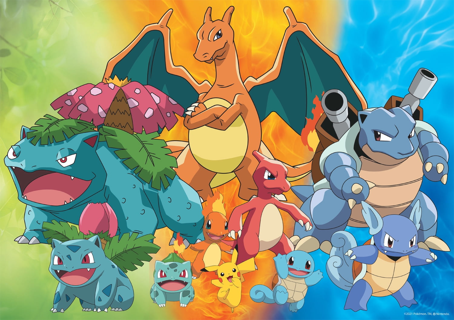 Buffalo Games 500-Piece Pokémon Kanto Region Evolutions Interlocking Jigsaw Puzzle