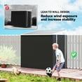 thumbnail image 6 of Outsunny Outsunny Waterproof Steel Storage Sheds, 8' x 6', Brown, 6 of 10
